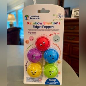 Learning resources rainbow emotions fidget poppers sensory 3+ express feelings
